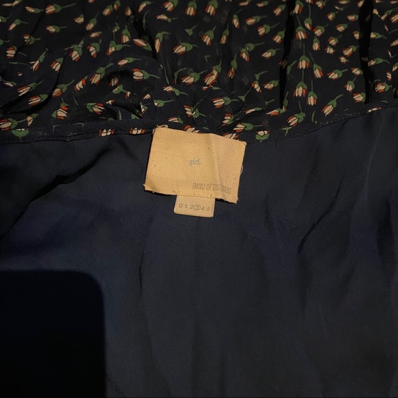 girl. By Band of Outsiders Tulip Print Silk Dress - Picture 8 of 10